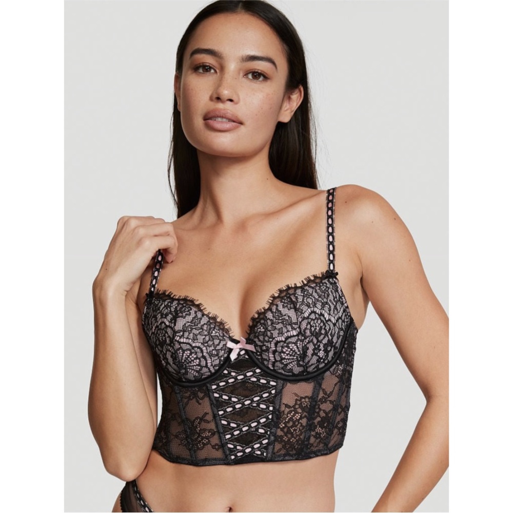 Victoria’s Secret Floral Lace Corset Top